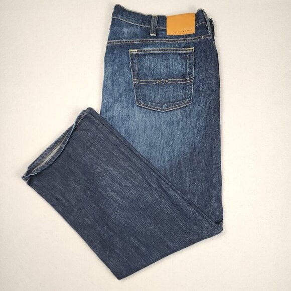 Lucky Brand Other - Lucky Brand Mens 181 Relaxed Straight Jeans Size W46 L32 Blue Dark Wash EUC